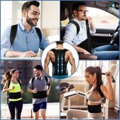 cheap Braces &amp; Supports-Back Brace Posture Corrector for Women and Men - Adjustable Posture Back Brace for Upper and Lower Back Pain Relief - Improve Back Posture and Lumbar Support