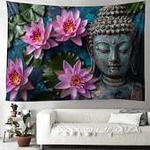 tanie gobelin boho-boho budda wiszący gobelin wall art duży gobelin mural wystrój fotografia tło koc zasłona strona główna sypialnia dekoracja salonu