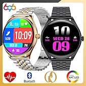 お買い得  スマートウォッチ-696 MT55 スマートウォッチ 1.43 インチ スマート·ウォッチ ブルートゥース ECG + PPG 歩数計 着信通知 と互換性があります Android iOS 女性 男性 ハンドフリーコール メッセージ受信通知 IP 67 46mmの時計ケース