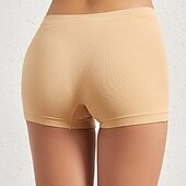 Недорогие Трусики-женские трусики корректирующее белье чистый цвет спорт базовые домашние тренажеры нейлон дышащие шорты лето весна домашняя одежда