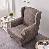 preiswerte Sesselabdeckung &amp; Armless Chair Cover-weicher, elastischer Tigerbankbezug, Freizeithockerbezug, karierter Rundum-Sofastuhlbezug