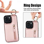 Χαμηλού Κόστους iPhone Θήκες-τηλέφωνο tok Για iPhone 16 iPhone 15 Pro Max iPhone 14 13 12 11 Pro Max Plus Mini SE Θήκη κάρτας πορτοφολιού Φερμουάρ Σταντ ποδηλάτου Υποδοχή κάρτας Ρετρό TPU PU δέρμα