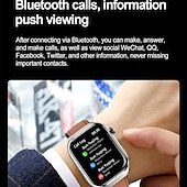 ieftine Ceasuri Smart-iMosi TK16 Ceas inteligent 2.04 inch Uita-te inteligent Bluetooth ECG + PPG Monitorizarea temperaturii Pedometru Compatibil cu Android iOS Dame Bărbați Standby Lung Telefon Hands-Free Rezistent la apă