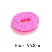 halpa Pyykkikassit ja -korit-3kpl tuulenpitävä nylon vaatteiden kuivausköysi vaaleanpunainen sininen vihreä säädettävä vaatteiden kuivausköysi matkavaatelinja kannettava pyykkinaru sopii sisä- ja ulkokäyttöön