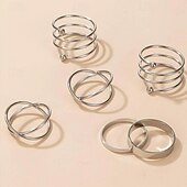 abordables Parures de Bijoux-Ensemble d&#039;anneaux Bagues For Femme Mariage Soirée Cadeau Alliage Le style rétro