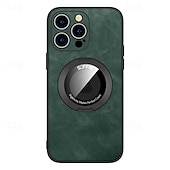 halpa iPhone-kotelot-puhelin Etui Käyttötarkoitus iPhone 16 15 14 Pro Max Plus 15 14 Pro Max 13 12 11 Pro Max Takakuori Tuella Tukee langatonta latausta Iskunkestävä TPU PU-nahka