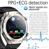 cheap Smartwatch-696 FD02 Smart Watch 1.46 inch Smartwatch Fitness Running Watch Bluetooth ECG+PPG Pedometer Call Reminder Compatible with Android iOS Women Men Hands-Free Calls Message Reminder IP 67 50mm Watch Case