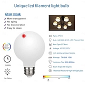 olcso LED-es gömbizzók-2db 7 W 9 W 10 W LED gömbbúrás izzók 600/800/900 lm E26 / E27 G95 35/45/50 LED gyöngyök SMD 2835 Meleg fehér Fehér 85-265 V