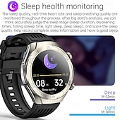 cheap Smartwatch-696 FD02 Smart Watch 1.46 inch Smartwatch Fitness Running Watch Bluetooth ECG+PPG Pedometer Call Reminder Compatible with Android iOS Women Men Hands-Free Calls Message Reminder IP 67 50mm Watch Case