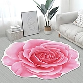 economico tappeti per soggiorno e camera da letto-Tappeti Tappeti A Forma Di Fiore Semplice Tappeto 3d Grande Fiore Tappetini Lavabili