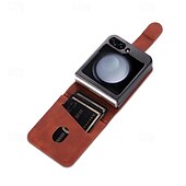 halpa Samsung-kotelot-puhelin Etui Käyttötarkoitus Samsung Galaxy Z-kääntö 7 Z Flip 6 Z Flip 5 Z Flip 4 Z Flip 3 Läppäkotelo Koko vartalon suoja Korttipaikka Iskunkestävä Retro PC PU-nahka