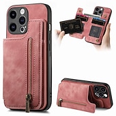 Χαμηλού Κόστους iPhone Θήκες-τηλέφωνο tok Για iPhone 16 15 14 Pro Max Plus iPhone 13 12 11 Pro Max Mini Πίσω Κάλυμμα με βάση στήριξης Υποδοχή κάρτας Ανθεκτική σε πτώσεις Ρετρό TPU PU δέρμα