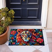 economico Zerbini-Zerbino con giraffa colorata, antiscivolo, resistente all&#039;olio, per interni ed esterni, arredamento per la camera da letto, per il bagno, per l&#039;ingresso