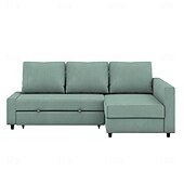 baratos Cobertura de Sofa-Capa de Sofá 100% Algodão com Armazenamento Capas de Sofá-Cama Acolchoadas Cor Sólida