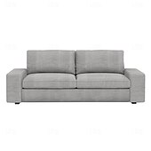 baratos Cobertura de Sofa-Capa de Sofá em Linho Sólido 2 Lugares 3 Lugares Com Estofamento de Algodão e Linho