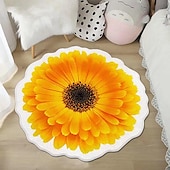 economico tappeti per soggiorno e camera da letto-Tappeti Tappeti A Forma Di Fiore Semplice Tappeto 3d Grande Fiore Tappetini Lavabili