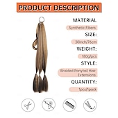 cheap Ponytails-Extension Jumbo Box Braids Synthetic Hair Braiding Hair 2pcs / pack