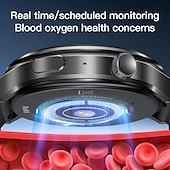 Χαμηλού Κόστους Smartwatch-696 V16 Εξυπνο ρολόι 1.46 inch Έξυπνο ρολόι Bluetooth ΗΚΓ + PPG Βηματόμετρο Υπενθύμιση Κλήσης Συμβατό με Android iOS Γυναικεία Άντρες Κλήσεις Hands-Free Υπενθύμιση Μηνύματος IP 67 Θήκη ρολογιού 48mm