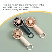 cheap Fans-USB Rechargeable Mini Fan – Portable Handheld Cooling Fan for Summer Outdoor Camping Travel Study