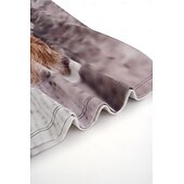 levne Tričko se zvířaty-dámské tričko basic cat print krátký rukáv běžné topy kulatý výstřih denní víkend bílá