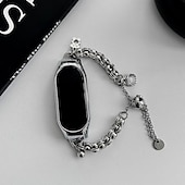ieftine Alte curele de ceas-Bandă de ceas inteligent Compatibil cu Xiaomi Mi Band 8 Mi Band 7 (NFC) Band 6/5 NFC Band 4/3 NFC Ceas inteligent Curea cu Case Împletit Robust Bratara de bijuterii Înlocuire Brăţară