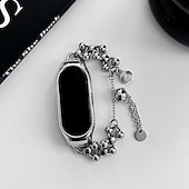 ieftine Alte curele de ceas-Bandă de ceas inteligent Compatibil cu Xiaomi Mi Band 8 Mi Band 7 (NFC) Band 6/5 NFC Band 4/3 NFC Ceas inteligent Curea cu Case Împletit Robust Bratara de bijuterii Înlocuire Brăţară