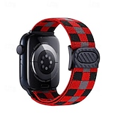 זול להקות Apple Watch-רצועת ספורט מותאם ל רצועת השעון של Apple Watch 38 מ&quot;מ 40 מ&quot;מ 41 מ&quot;מ 42 מ&quot;מ 44 מ&quot;מ 45 מ&quot;מ 49 מ&quot;מ אלסטי מתכוונן ניילון רצועת שעון חלופית ל iwatch Ultra 2 Series 9 8 7 SE 6 5 4 3 2 1