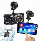 cheap Car DVR-Hd Front and Rear Dual Recording Touch Screen DVR Large Angle 24 Hours 1080P Tachograph