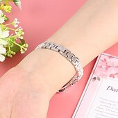 رخيصةأون عصابات Apple Watch-سوار مجوهرات متوافق مع Apple Watchband 38 مم 40 مم 41 مم 42 مم 44 مم 45 مم 49 مم بلينغ الماس قابل للتعديل متنفس ستانلس ستيل حجر كريم استبدال حزام الساعة إلى iwatch Ultra 2 Series 9 8 7 SE 6 5 4 3 2 1