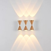 economico Lampade LED da parete-lampada da parete a led 2/3/4/5 teste esterno impermeabile in vetro alluminio 90 cm moderno creativo luce bianca calda corridoio balcone ip65 85-265 v
