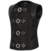cheap Tops-Retro Vintage Medieval Renaissance Cosplay Costume Vest Ren Faire Knight Ritter Ranger Men&#039;s Viking Fantasy Halloween Carnival Masquerade Performance Casual Daily Renaissance Fair Adults&#039; Vest