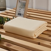 baratos Cobertores &amp; Mantas-Cobertor de resfriamento de fibra de bambu, capa macia para sofá, quarto, ar condicionado, verão, cobertor de respiração fresco
