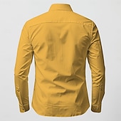 abordables chemises western pour hommes-Homme Cheval Chemise Chemise Western Chemise de cow-boy manche longue style occidental Travail Plein Air Casual Eté Printemps Automne Col rabattu Jaune