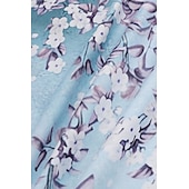economico Abiti da donna con camicetta-Completo da donna in 2 pezzi elegante moda streetwear camicia pantaloni pantaloni a gamba larga maniche lunghe collo a V stampa floreale casual vacanza rosa blu viola autunno e inverno vestibilità