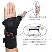 abordables Attelles et orthèses-attelle de poignet &amp; attelle de pouce spica, pour ténosynovite de de quervain, tendinite, canal carpien &amp; Attelle de pouce pour support de poignet pour arthrite (main droite - moyenne)