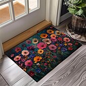 cheap Doormats-Wedding Oil Painting Flowers Doormat Non-Slip Oil Proof Rug Indoor Outdoor Mat Bedroom Decor Bathroom Mat Entrance Rug Door Mat