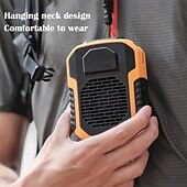 baratos Ventoinhas-Ventilador com Clipe para Cintura com Power Bank – Ventilador de Resfriamento Sem Lâminas com Absorção de Choque Bateria de Polímero