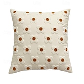abordables Coussins tendances-1 pcs Polyester Housse de coussin, Floral Rectangulaire Carré Traditionnel Classique