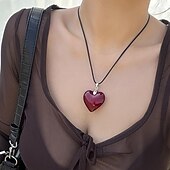 abordables Colliers-Collier Perle Femme Elégant Le style mignon Classique Cœur Mignon Forme de coeur Colliers Tendance Pour Travail Fête scolaire Soirée