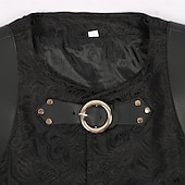 cheap Tops-Retro Vintage Medieval Renaissance Cosplay Costume Vest Ren Faire Knight Ritter Ranger Men&#039;s Viking Fantasy Halloween Carnival Masquerade Performance Casual Daily Renaissance Fair Adults&#039; Vest