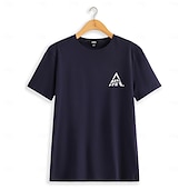 economico T-shirt e Canottiere Elite da Uomo-Per uomo Lettera Maglietta Camicia a Maniche Corte 100% Cotone Manica Corta Grafico Camicia Bianco Blu marino Grigio Maglietta comoda Vacanza Streetwear Abbigliamento di stilista