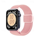 זול להקות Apple Watch-רצועת ספורט מותאם ל רצועת השעון של Apple Watch 38 מ&quot;מ 40 מ&quot;מ 41 מ&quot;מ 42 מ&quot;מ 44 מ&quot;מ 45 מ&quot;מ 49 מ&quot;מ אלסטי מתכוונן ניילון רצועת שעון חלופית ל iwatch Ultra 2 Series 9 8 7 SE 6 5 4 3 2 1