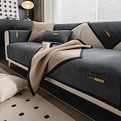 billige Sofatrekk-Setepute Helfarge Broderi Chenille Jacquard slipcovere