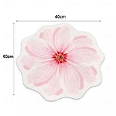 economico tappeti per soggiorno e camera da letto-Tappeti Tappeti A Forma Di Fiore Semplice Tappeto 3d Grande Fiore Tappetini Lavabili