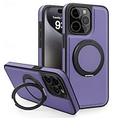 זול נרתיקים לאייפון-טלפון מגן עבור אייפון 16 iPhone 15 Pro Max iPhone 14 13 12 11 Pro Max Plus כיסוי אחורי עם מעמד תמיכה בטעינה אלחוטית עמיד בזעזועים רטרו TPU עור PU