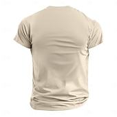 olcso Vintage pólók-Férfi Farmer Póló Rövid ujjú póló 3D nyomtatás Terített nyak Ing Retró Etno Fehér Nyár Tavasz Ruházat S M L XL XXL 3XL