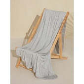 baratos Coleção de elite-cobertor de resfriamento de verão, cobertor de resfriamento confortável e respirável, cobertor macio para escritório em casa, roupa de cama confortável, acessórios de quarto presente para o verão, presentes para homens 82% viscose derivada de bambu