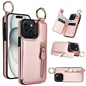 Χαμηλού Κόστους iPhone Θήκες-τηλέφωνο tok Για iPhone 16 iPhone 15 Pro Max iPhone 14 13 12 11 Pro Max Plus Mini SE Θήκη κάρτας πορτοφολιού Φερμουάρ Σταντ ποδηλάτου Υποδοχή κάρτας Ρετρό TPU PU δέρμα