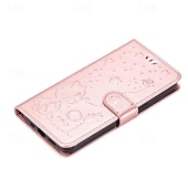 cheap Samsung Cases-Phone Case For Samsung Galaxy S24 S23 S22 S21 S20 Ultra Plus FE A54 A34 A14 Note 20 10 S25 Ultra Wallet Case Magnetic Full Body Protective with Wrist Strap Cat Bee TPU PU Leather