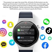 Χαμηλού Κόστους Smartwatch-696 UC03 Εξυπνο ρολόι 1.39 inch Έξυπνο ρολόι Bluetooth ΗΚΓ + PPG Βηματόμετρο Υπενθύμιση Κλήσης Συμβατό με Android iOS Γυναικεία Άντρες Κλήσεις Hands-Free Υπενθύμιση Μηνύματος IP 67 Θήκη ρολογιού 48mm
